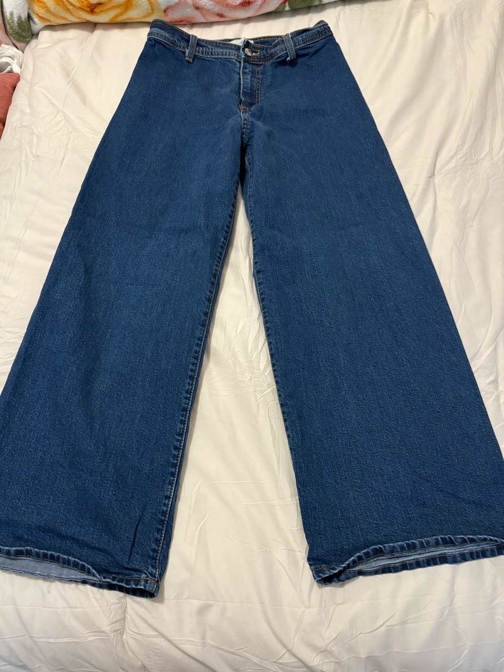 Target Dark Blue Wide-Leg High-Rise Jeans
